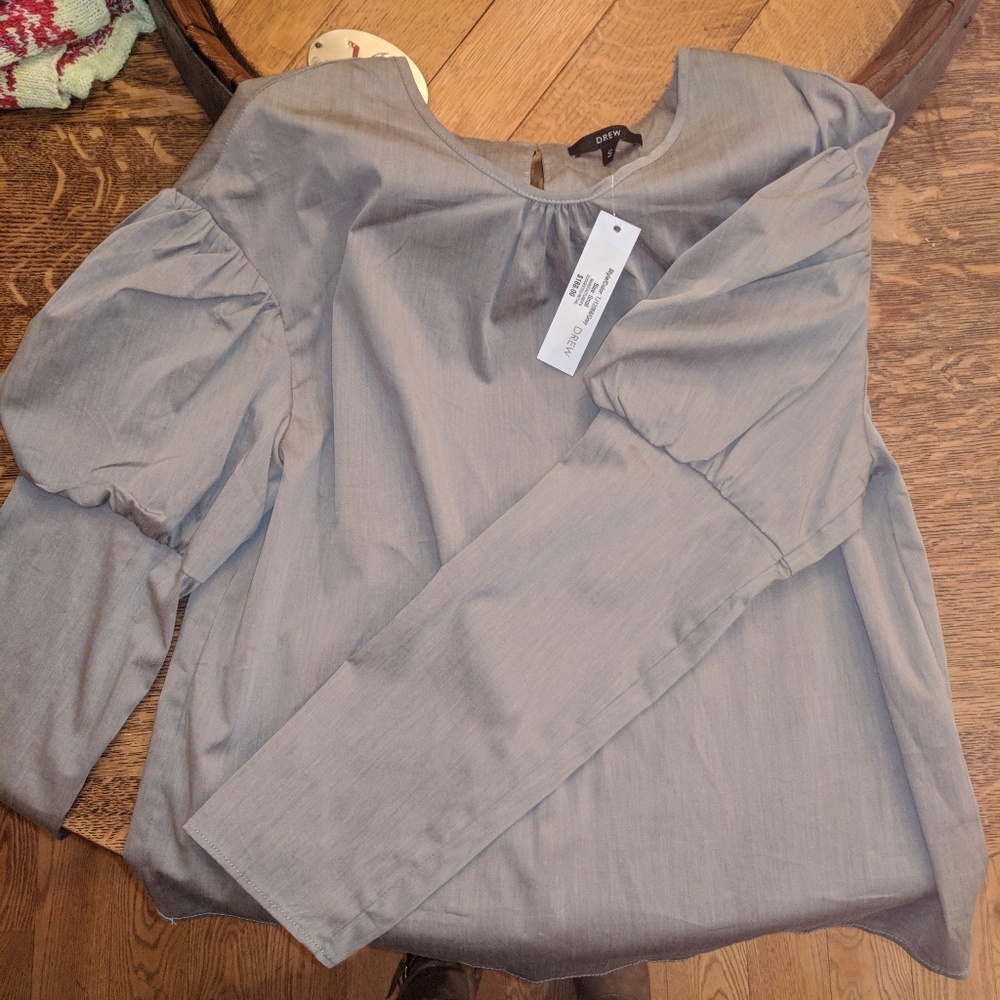 NWT Drew by Anthropologie Puff Sleeve Blouse